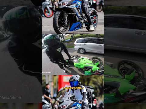 REM DADAKAN KARNA KAGET, KETABR4 DARI BLAKANG SAMA NINJA250!! part2 #shortsvideo #shots #viralshorts