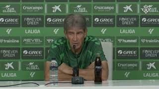 Manuel Pellegrini: “I’d like to have the best ending to a season that Real Betis have ever had”