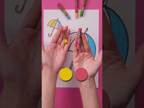 Şemsiyeyi Renklendirelim #shortvideo #afacan