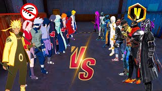 TROLLEAMOS con TODAS LAS SKINES DE NARUTO en LOBO SOLITARIO 😰 FREE FIRE