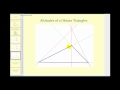 Understanding Altitudes and Orthocenter of a Triangle