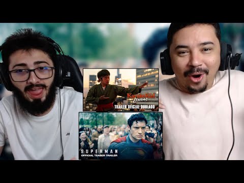 Superman | Official Teaser Trailer e Karatê Kid: Lendas | Trailer Oficial Dublado | Periódico REACT