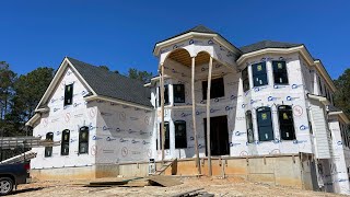 Custom Home Update: Framework Complete 🏠👷‍♀️🧱 #custom #newbuilt #construction #home