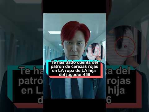 ¿Te has dado cuenta del patrón de cerezas rojas en la ropa de la hija del jugador 456?