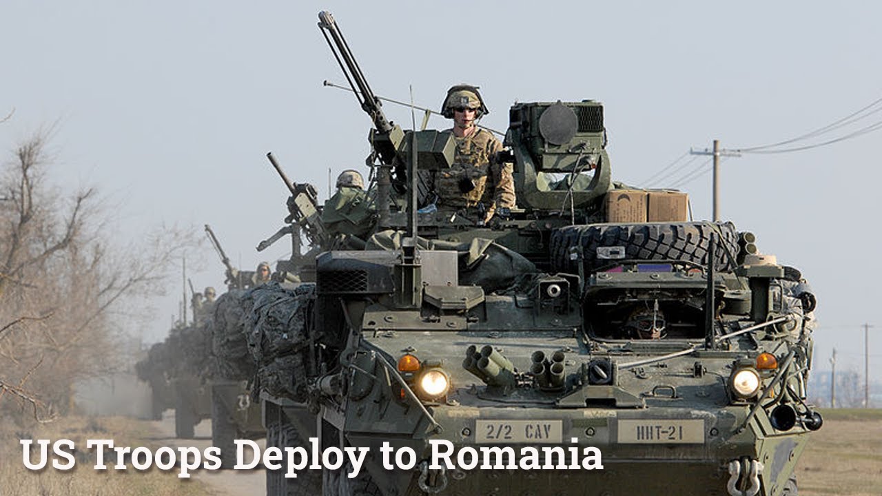 US Stryker's Vehicles Deploy to Romania Amid Growing Tensions with Russia  • Feb 08 2022