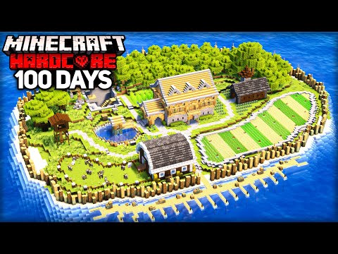 I Survived 100 Days STRANDED on an ISLAND in Minecraft Hardcore