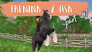 Když se nedaří😬🐴|| TRÉNINK, ASK & POVÍDÁNÍ🩵|| Star Stable online training time
