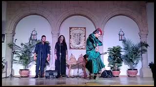 Maria Rodriguez "La Muñeca" por Caña en el concurso de baile de la peña flamenca de Ronda