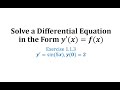 Differential Equations and Initial Conditions