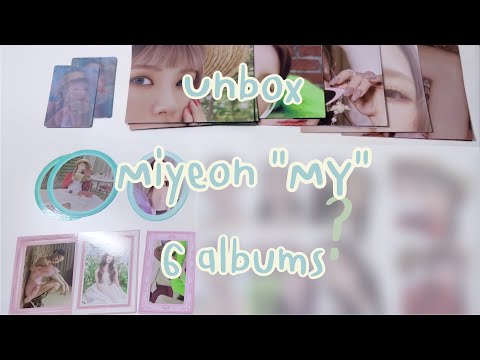 Unboxing6miyeonMYalbumsแกะบั้มมิยอน6บั้มมมม🧤💍✨muty