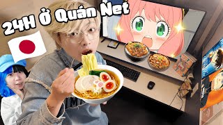 MÌNH ĐÃ SỐNG TRONG QUÁN NET NHẬT BẢN 24H TIẾNG (Đi Tắm Ở Net?)