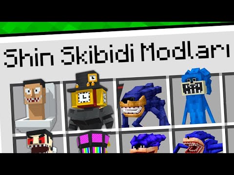 Minecraft'ta BÜTÜN YASADIŞI SKİBİDİ TOİLET-SHIN SONIC Modlarını DENEDİM!