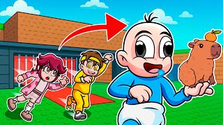 ROBA UN CAPIBARA A TUS AMIGOS  🤣  BEBE NOOB EN ROBLOX