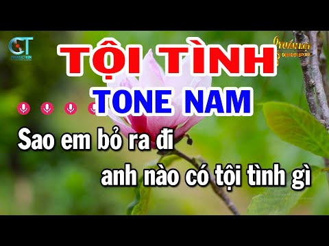 Karaoke Tội Tình Tone Nam ( A#m ) Nhạc Sống Phối Mới Dễ Hát || Karaoke Tuấn Kiệt