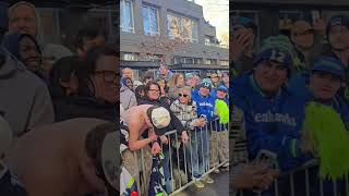 Emotional Seahawks Parade Fan