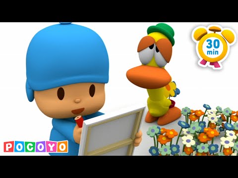 🎨 みんなのてんらんかい  🎉 l Pocoyo 🇯🇵 日本語 - 公式チャンネル | 全話　子どものためのアニメ動画