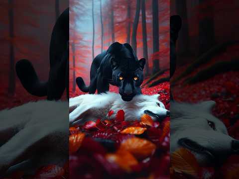 Black Panther vs White Animals (Lion, Tiger, Wolf)
