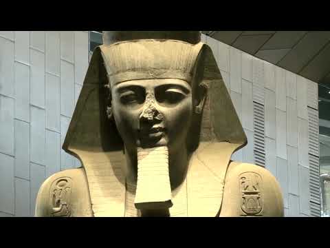YouTube video thumbnail: Pharaoh Ramses II Statue’s Epic Journey to Egypt’s Grand Museum