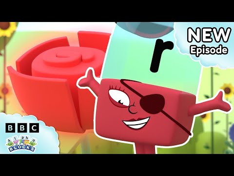 R's Really Red Rose 🌹 | S5 E5 - FULL EPISODE | Learn to Read | @officialalphablocks