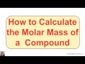 Molar Mass Calculation Concepts