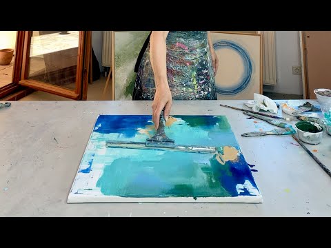 Einfach loslassen – abstrakt malen mit Pigment, Kreide & DIY-Tools (für Anfänger)