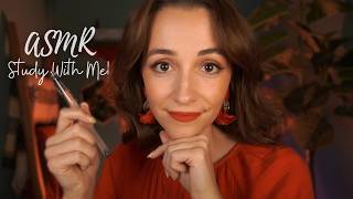 ASMR Study with Me! 📚✨ Cozy Work and Study Session (52-17 method, timer, gentle rain 🌧️)