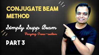 Conjugate Beam Method Part 3: Beam with varying EI | Slope & Deflection Explained |