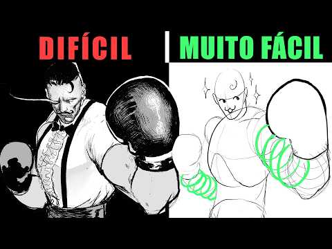 Como Desenhar CORPO com FORMAS SIMPLES ✨