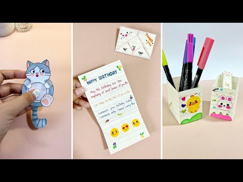 DIY Paper Toy Cute /Easy Origami Box / Cute greeting card