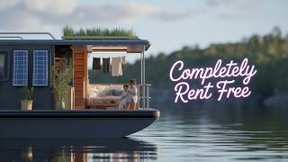 Family Of Five Lives COMPLETELY Rent Free On Their AMAZING DIY Boat