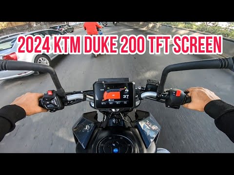 2024 KTM Duke 200 Ride Review - TFT Screen