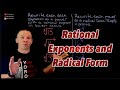 Rewriting Radicals and Rational Exponents