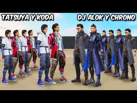 TATSUYA y KODA vs DJALOK y CHRONO PVP en FREE FIRE! 😂 *gracioso* MOMENTOS GRACIOSOS FREE FIRE