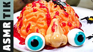 Klunatik Eating BRAIN, EYEBALLS. a TONGUE & more for Halloween ASMR Dinner! Eating Sounds!