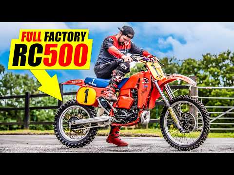 Riding an RC500 Factory 2 Stroke Honda!