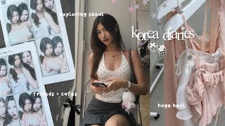 KOREA trip 2025 🐈‍⬛: BIG shopping haul, cafe hopping, reuniting with friends, travel days, good food