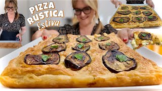 PIZZA RUSTICA ESTIVA con melanzane FACILE VELOCE e BUONISSIMA  