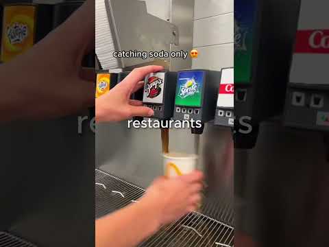 Why is he only taking part of the soda?🤔