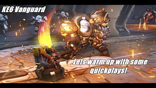 KE6 Vanguard Overwatch 2 quick play warm ups