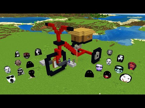 SURVIVAL TRICYCLE HOUSE WITH 100 NEXTBOTS in Minecraft - Gameplay - Coffin Meme