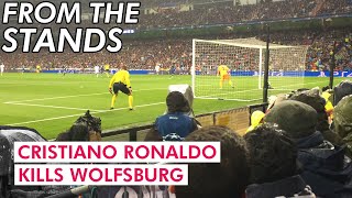 Ronaldo header in the hat-trick against Wolfsburg | Real Madrid vs Wolfsburg, Champions League 2016