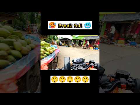 Bike ka break fail ho gaya 🥵 #shorts #motovlog #automobile #shortvideo