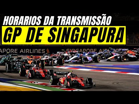 F1 2024 - GRANDE PRÊMIO DE SINGAPURA - HORARIOS DA TRANSMISSÃO NA TV BAND - FORMULA 1