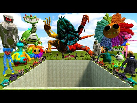 💥 BIG HOLE ALL POPPY PLAYTIME CHAPTER 4 CHARACTERS NIGHTMARE CRITTERS SPARTAN KICKING Gmod