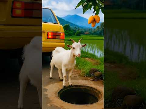 Emotional Rescue ๐ญ Baby Goat ๐ Pulled Out of the Well Alive #ytshorts #goat #ai #facts