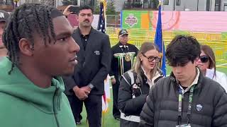 Miami quarterback Cam Ward is introduced at NFL Draft Experience in Titletown District