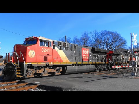 Canadian National 💯th Anniversary Unit Leading CSX Ethanol Train