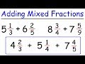 Adding Mixed Fractions with Unlike Denominators