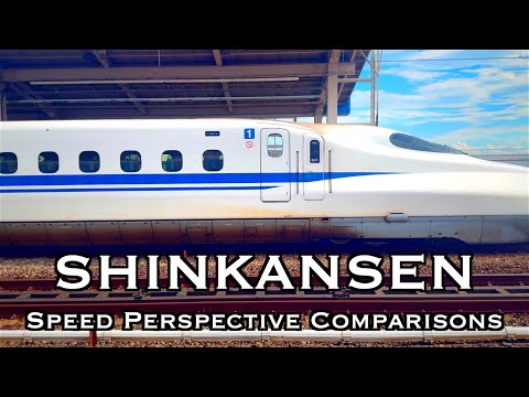 Shinkansen (Bullet Train)  Speed Perspective Comparisons