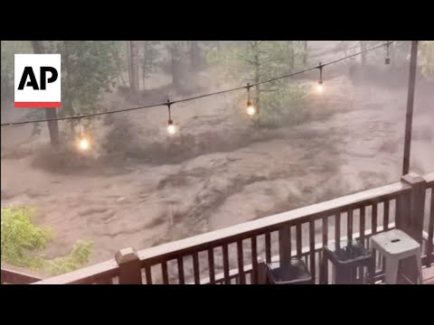 YouTube video thumbnail: Flash Flooding Hits Mountain Village in New Mexico, at Least 3 Missing